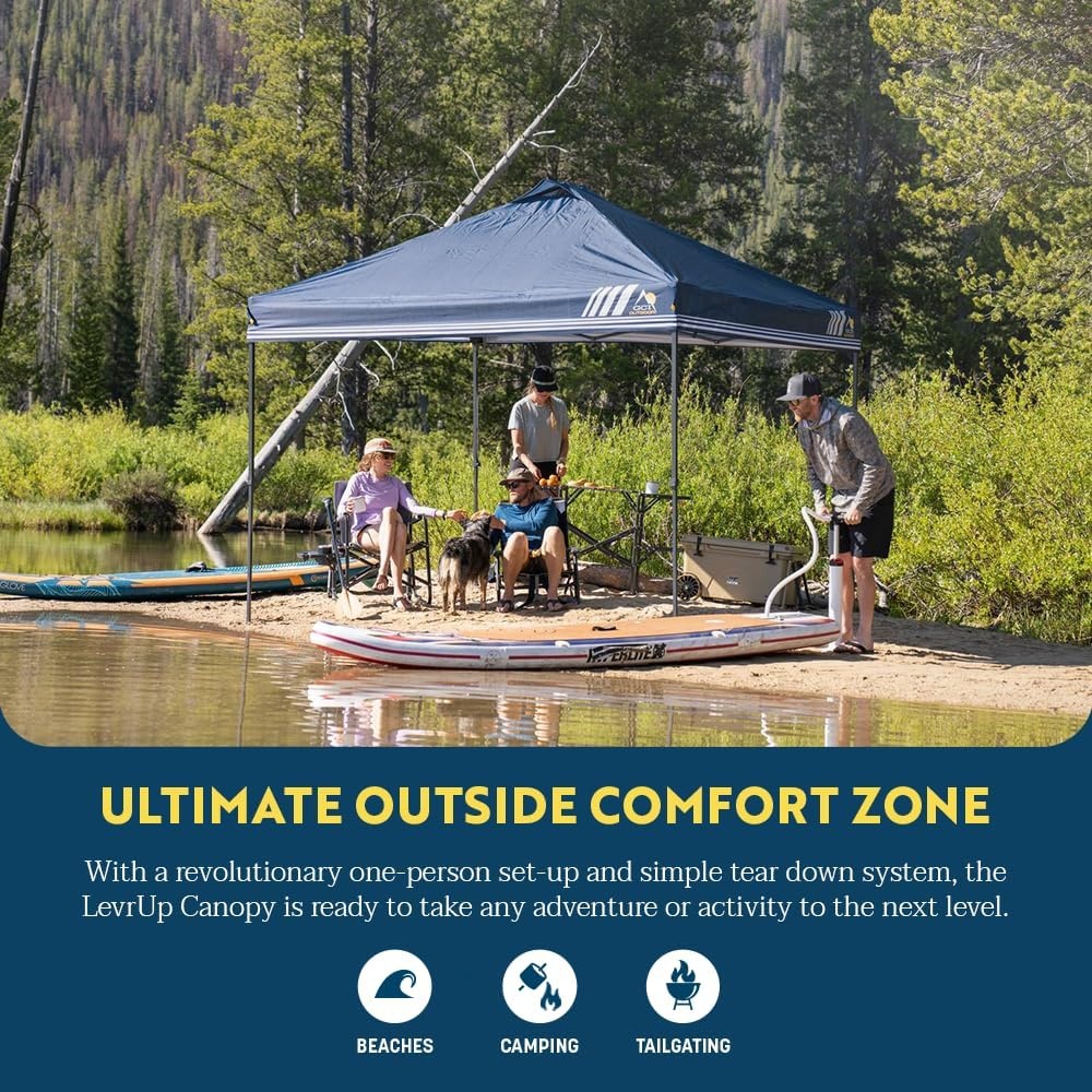 image:imageGCI Outdoor LevrUp Pop Up Canopy Tent 10x10 Mercury GrayNavy