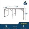 GCI OUTDOOR Slim-Fold Table | Portable Outdoor 4 Person Dining Table, Heat Resistant Aluminum Tabletop, Perfect for Barbecues, Camping, Picnics & Tailgating