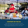 GCI OUTDOOR Slim-Fold Table XL | Portable Outdoor 4-6 Person Dining Table, Heat Resistant Aluminum Tabletop, Perfect for Barbecues, Camping, Picnics & Tailgating