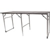 GCI OUTDOOR Slim-Fold Table | Portable Outdoor 4 Person Dining Table, Heat Resistant Aluminum Tabletop, Perfect for Barbecues, Camping, Picnics & Tailgating
