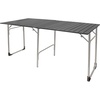 GCI OUTDOOR Slim-Fold Table XL | Portable Outdoor 4-6 Person Dining Table, Heat Resistant Aluminum Tabletop, Perfect for Barbecues, Camping, Picnics & Tailgating