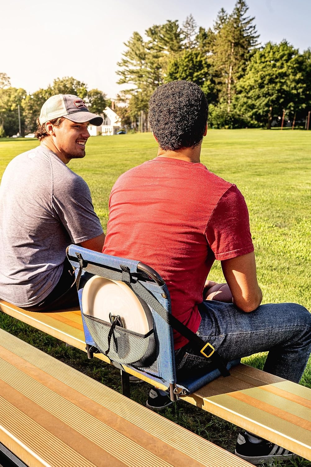 image:imageGCI Outdoor BleacherBack Lumbar Stadium Chair With Padded BackrestRoyal Blue