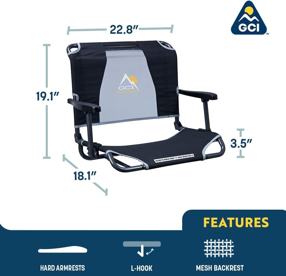 image:imageGCI Outdoor Comfort Chair and Stadium SeatBlack