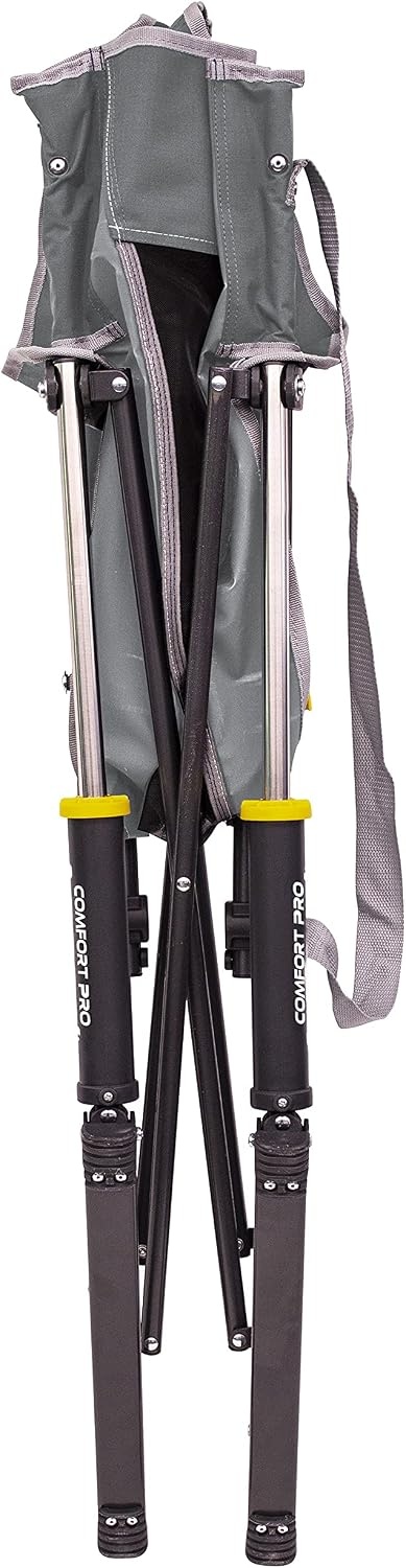 image:imageGCI Outdoor Comfort Pro Camping Chair Collapsible Folding Chair with Durable Armrests Drink Holder amp Portable Carry Bag Heathered RoyalGrey