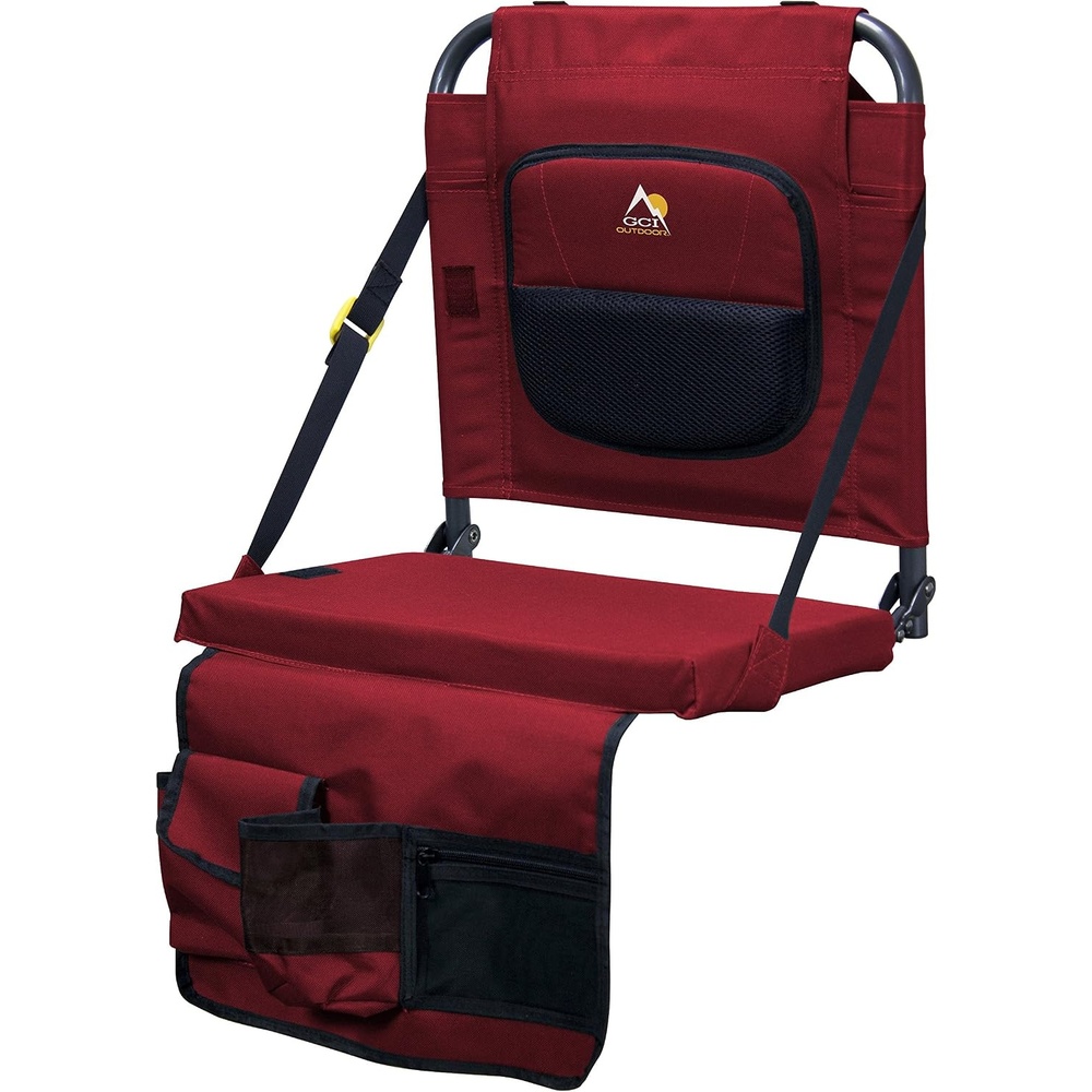 image:imageGCI Outdoor BleacherBack Lumbar Stadium Chair With Padded BackrestRed
