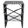 GCI OUTDOOR Slim-Fold Cook Station | Portable Folding Kitchen Table with a Heat Resistant Tabletop, 4 Side Tables & Storage Rack, Perfect for Picnics & Camping Trips(Slim Fold Cook Station)