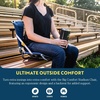 GCI Outdoor Big Comfort Wide Stadium Chair with Adjustable Backrest, Black(Black)