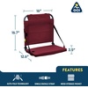 GCI Outdoor Comfort Chair and Stadium Seat(Red)