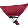 GCI Outdoor Comfort Pro Camping Chair | Collapsible Folding Chair with Durable Armrests, Drink Holder & Portable Carry Bag — Heathered Royal(Cinnamon Red)