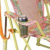 GCI Outdoor Comfort Pro Camping Chair | Collapsible Folding Chair with Durable Armrests, Drink Holder & Portable Carry Bag — Heathered Royal(Floral)