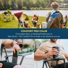 GCI Outdoor Comfort Pro Camping Chair | Collapsible Folding Chair with Durable Armrests, Drink Holder & Portable Carry Bag — Heathered Royal(Heathered Pewter Gray)