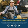 GCI Outdoor Comfort Pro Camping Chair | Collapsible Folding Chair with Durable Armrests, Drink Holder & Portable Carry Bag — Heathered Royal(Heathered Royal)