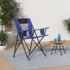 GCI Outdoor Comfort Pro Camping Chair | Collapsible Folding Chair with Durable Armrests, Drink Holder & Portable Carry Bag — Heathered Royal(Heathered Royal)