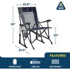GCI Outdoor Comfort Pro Camping Chair | Collapsible Folding Chair with Durable Armrests, Drink Holder & Portable Carry Bag — Heathered Royal(Hunter Green)