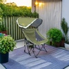 GCI Outdoor Pod Rocker Outdoor Rocking Chair with SunShade Canopy(Loden Green)