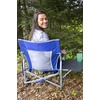 GCI Outdoor Slim-Fold Event Outdoor Folding Chair Camping Chair With Side Table(Royal Blue)