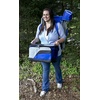 GCI Outdoor Slim-Fold Event Outdoor Folding Chair Camping Chair With Side Table(Royal Blue)