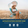 GCI Outdoor Waterside Pod Rocker Outdoor Rocking Chair with Sunshade Canopy(Pod Rocker with SunShade Beach)