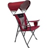 GCI Outdoor Comfort Pro Camping Chair | Collapsible Folding Chair with Durable Armrests, Drink Holder & Portable Carry Bag — Heathered Royal(Cinnamon Red)