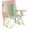 GCI Outdoor Comfort Pro Camping Chair | Collapsible Folding Chair with Durable Armrests, Drink Holder & Portable Carry Bag — Heathered Royal(Sweet Tea)