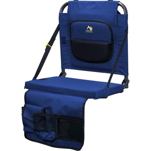 GCI Outdoor BleacherBack Lumbar Stadium Chair With Padded Backrest(Royal Blue)