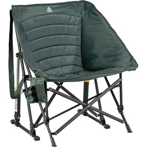 GCI Outdoor Pod Rocker Outdoor Rocking Chair with SunShade Canopy(Hunter)