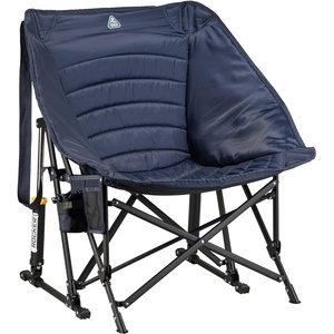 GCI Outdoor Pod Rocker Outdoor Rocking Chair with SunShade Canopy(Navy)