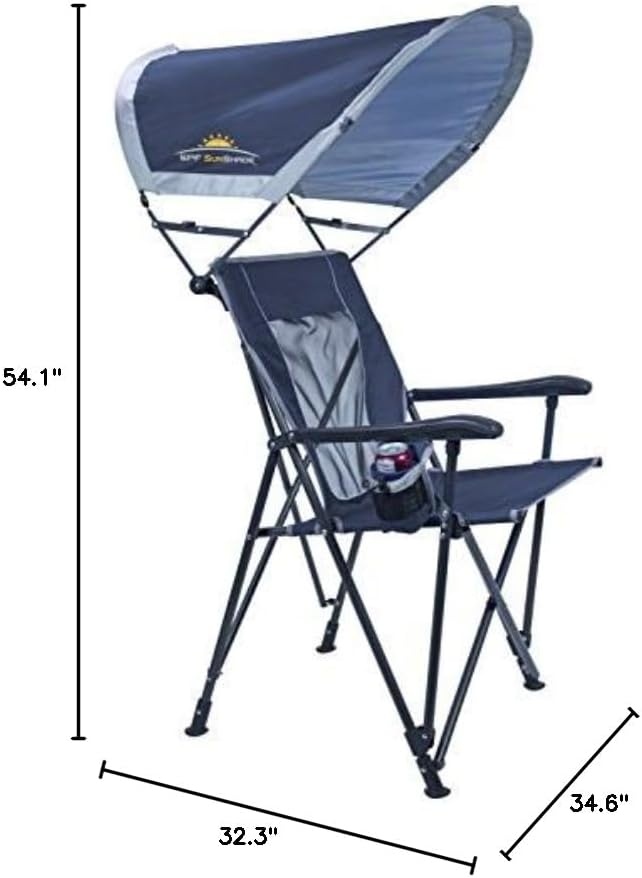 image:imageGCI Outdoor Eazy Chair Folding Camp Chair with Adjustable SunShade