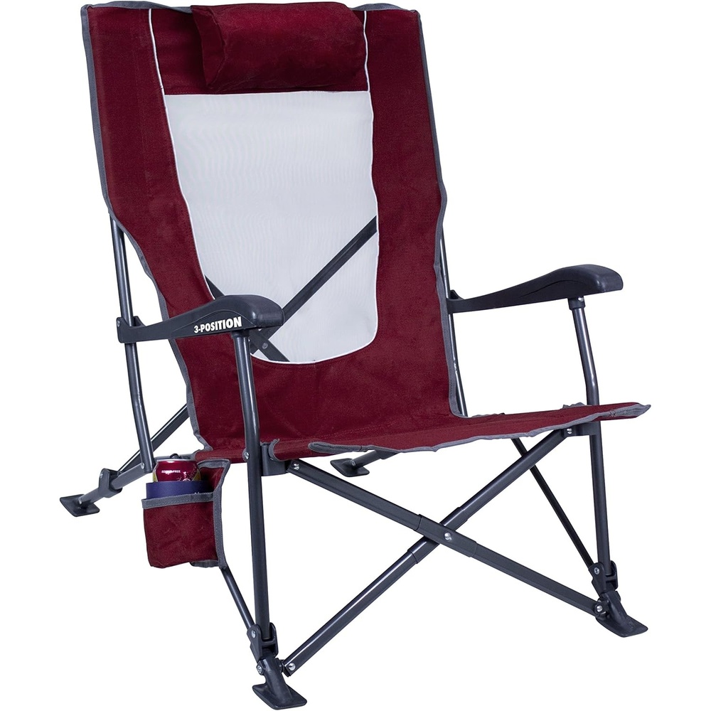 image:imageGCI Outdoor LowRide Reclining Camping ChairCinnamon Red