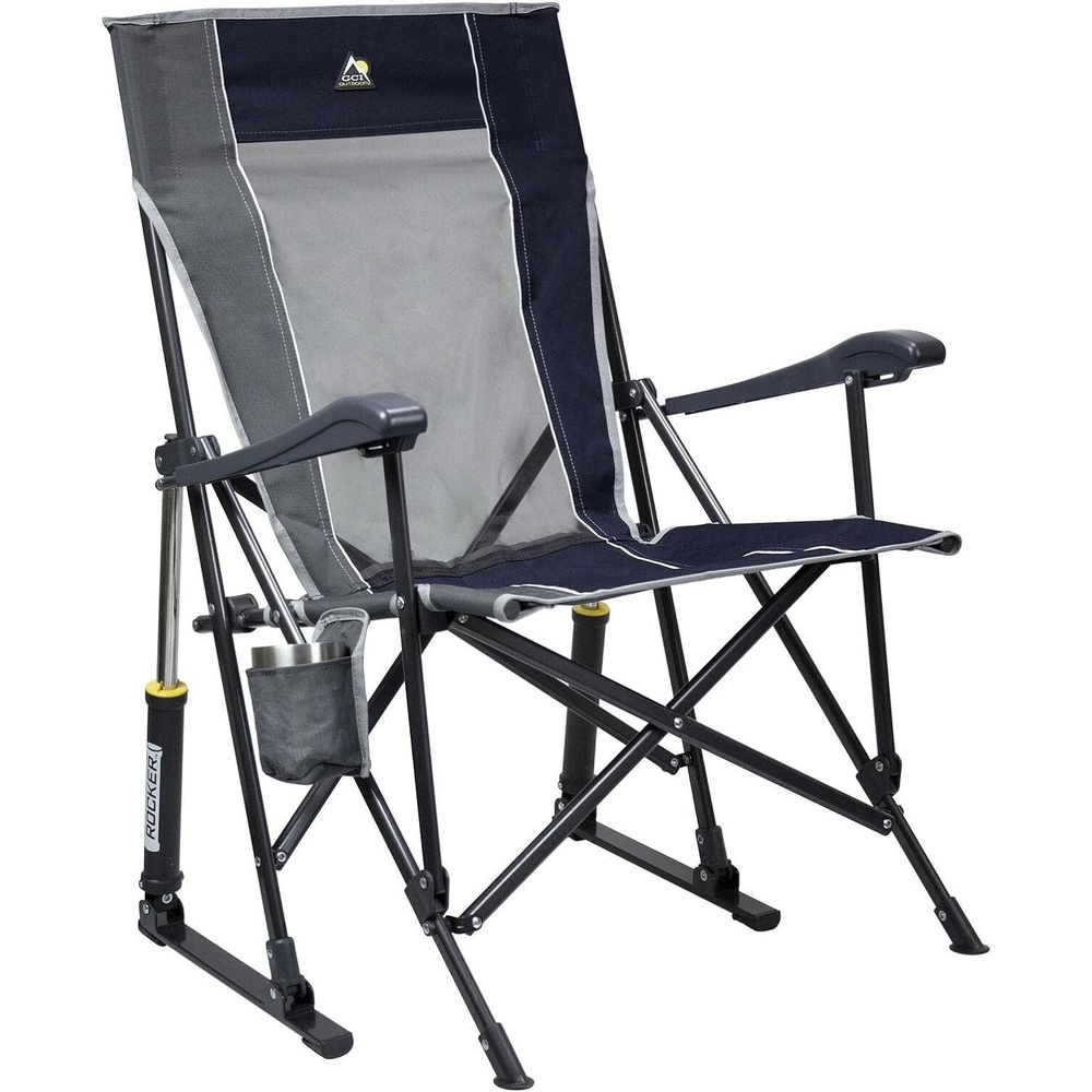 image:imageGCI Outdoor Roadtrip Rocker Collapsible Rocking Chair amp Outdoor Camping Chair Indigo