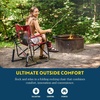 GCI Outdoor FirePit Rocker Low-Ride Outdoor Rocking Chair with Beverage Holder(Cinnamon)