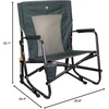 GCI Outdoor FirePit Rocker Low-Ride Outdoor Rocking Chair with Beverage Holder(Hunter Topo)