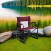 GCI Outdoor FirePit Rocker Low-Ride Outdoor Rocking Chair with Beverage Holder(Red)