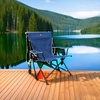 GCI Outdoor Kickback Rocker Camping Chair – Indigo Blue(Heathered Royal)