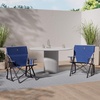 GCI Outdoor Kickback Rocker Camping Chair – Indigo Blue(Heathered Royal)