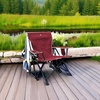 GCI Outdoor Kickback Rocker Camping Chair – Indigo Blue(Red)