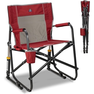 GCI Outdoor FirePit Rocker Low-Ride Outdoor Rocking Chair with Beverage Holder(Cinnamon)