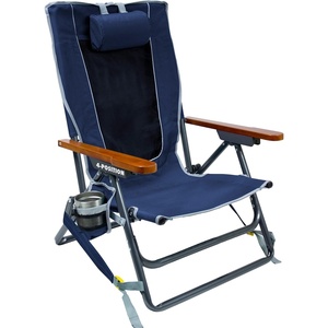 GCI Outdoor Wilderness Reclining Portable Backpack Chair(Indigo Blue)