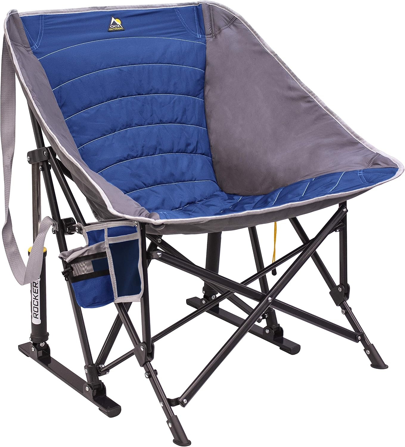 image:imageGCI Outdoor Pod Rocker Collapsible Rocking Chair amp Outdoor Camping Chair Indigo BlueRoyal Blue