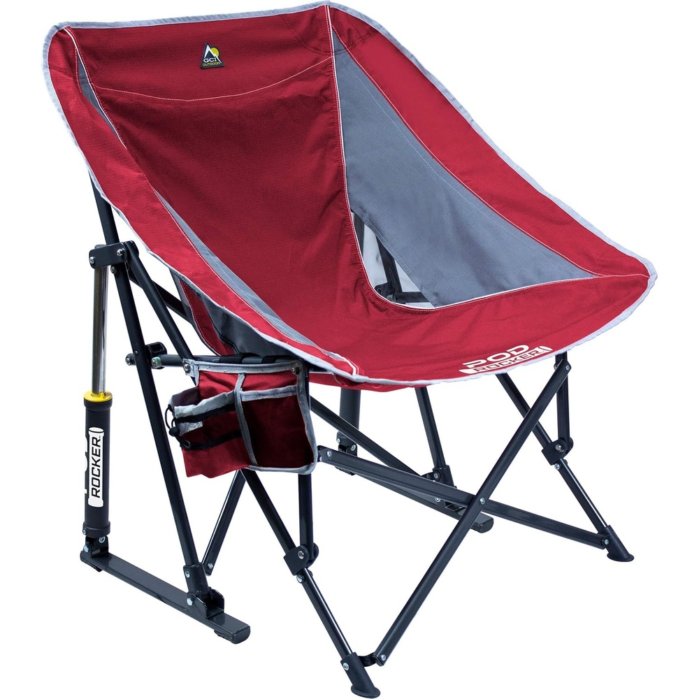 image:imageGCI Outdoor Pod Rocker Collapsible Rocking Chair amp Outdoor Camping Chair Indigo BlueRed