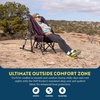 GCI Outdoor Pod Rocker Collapsible Rocking Chair & Outdoor Camping Chair, Indigo Blue(Navy)