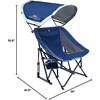 GCI Outdoor Pod Rocker Collapsible Rocking Chair & Outdoor Camping Chair, Indigo Blue(Royal Blue)