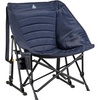 GCI Outdoor Pod Rocker Collapsible Rocking Chair & Outdoor Camping Chair, Indigo Blue(Navy)