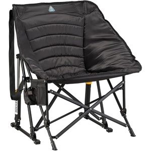 GCI Outdoor Pod Rocker Collapsible Rocking Chair & Outdoor Camping Chair, Indigo Blue(Black)
