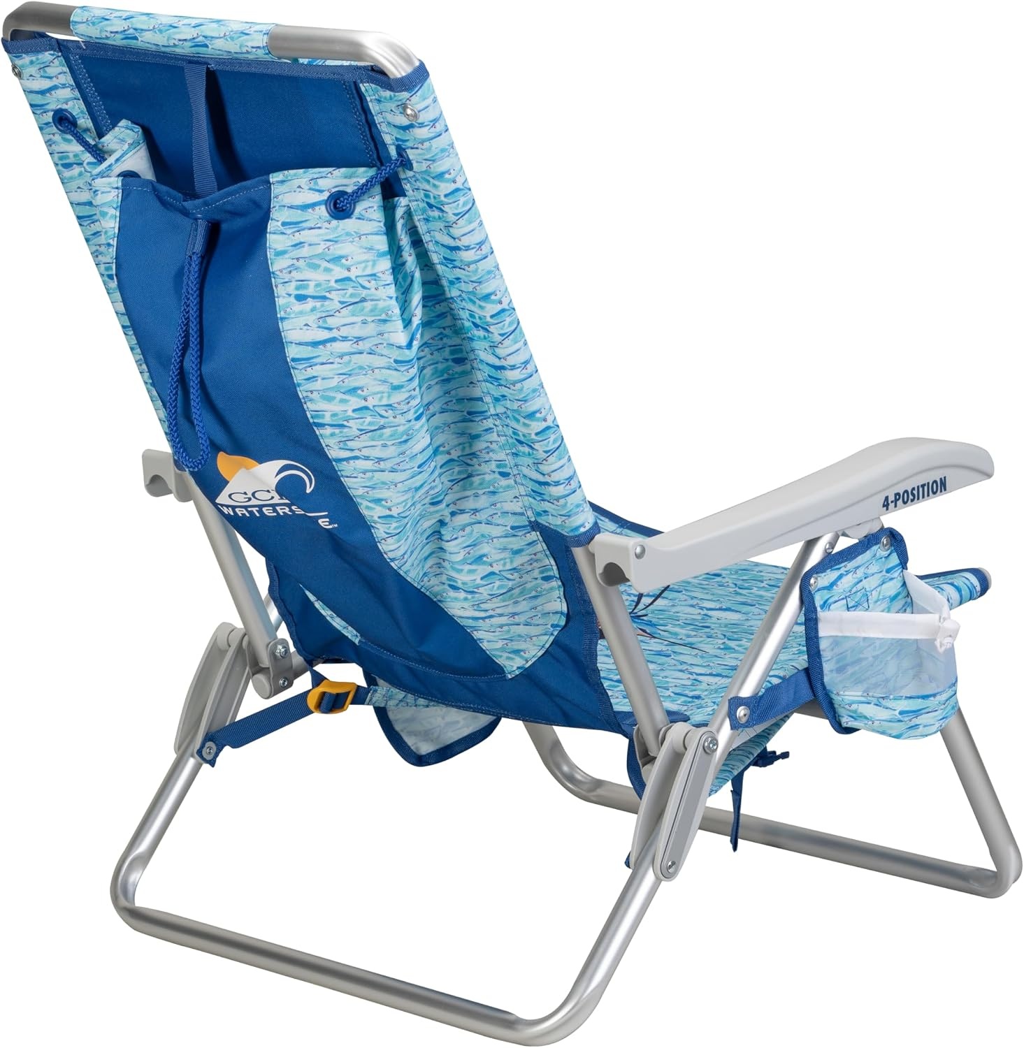 image:imageGCI Outdoor Backpack Beach Chair Reclining Folding Chair with Durable Armrests Drink Holder amp Carry Straps Perfect for Beach Trips amp Picnics Baitwall