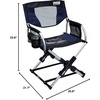 GCI Outdoor Pico Arm Chair, Folding Director’s Chair with Carry Bag(Royal Blue)