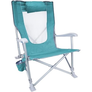 GCI Outdoor Waterside Captain’s Folding Beach Chair(Seafoam Green)