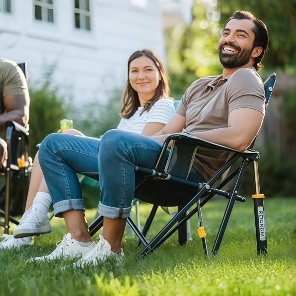 GCIOUTDOOR foldable outdoor chair and Camping Trips